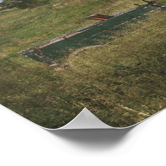 Amish Pferd und Hund Poster (Ecke)