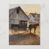 Amish-Pferd und Kutsche Postkarte (Vorderseite)