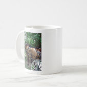 Amish Pferde Kaffeetasse (Vorderseite Links)