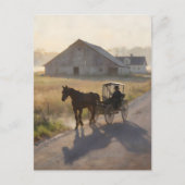 Amish-Pferdemalerei Postkarte (Vorderseite)