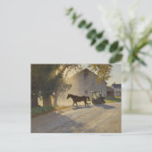 Amish-Pferdemalerei Postkarte (Stehend Vorderseite)