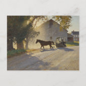 Amish-Pferdemalerei Postkarte (Vorderseite)