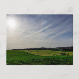 Amish-Pferdepflug, Holmes County, Ohio Postkarte
