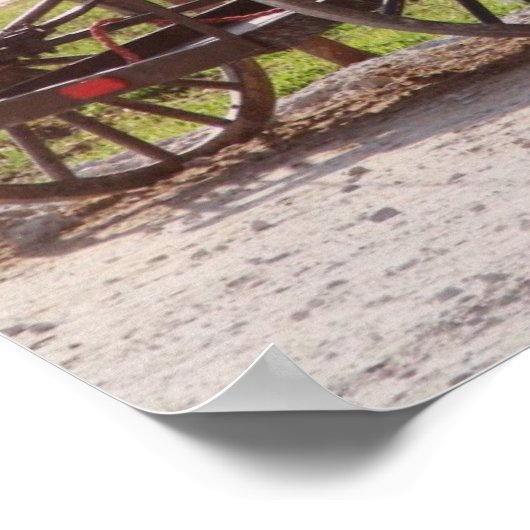 Amish Pony Cart Poster (Ecke)