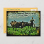 Amish Postcard. Sprichwort! Fügen Sie Store oder I Postkarte (Vorne/Hinten)
