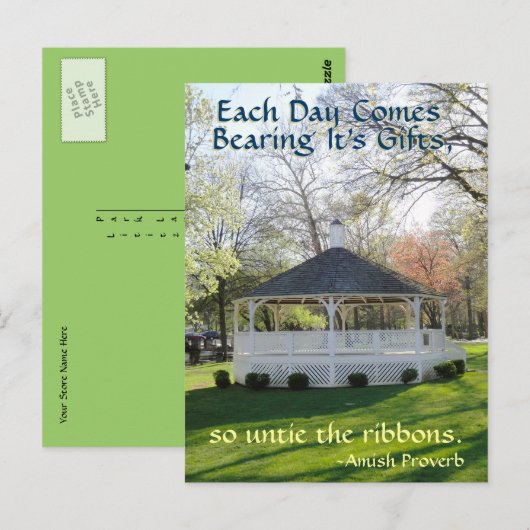 Amish Proverb Postcard Postkarte (Vorne/Hinten)