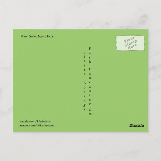 Amish Proverb Postcard Postkarte (Rückseite)