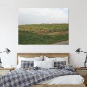 Amish Pumpkin Patch Farm Fotografie Wall Art Leinwanddruck (Insitu (Schlafzimmer))