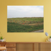 Amish Pumpkin Patch Farm Fotografie Wall Art Leinwanddruck (Insitu (Wohnzimmer))