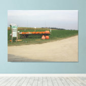 Amish Pumpkin Patch Farm Fotografie Wall Art Leinwanddruck (Insitu (Holzboden))