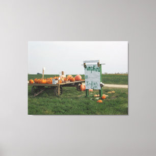 Amish Pumpkin Patch Farm Fotografie Wall Art Leinwanddruck