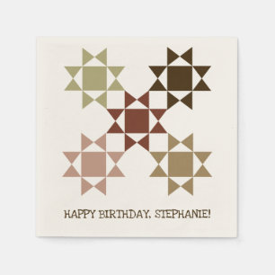 Amish Quilt Blocks Personalisiert Quilt Threading Serviette