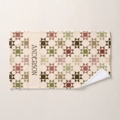 Amish Quilt Druckneutrale Farben Personalisiert Handtuch (Handtuch)