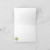 Amish Quilt Gemusterte benutzerdefinierte Meldung Dankeskarte (Innenseite)