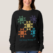 Amish Quilt Graphic Custom Message Personalisiert Sweatshirt (Vorderseite)