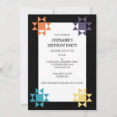 Amish Quilt Print Quilt Threading Custom Party Einladung (Vorderseite)