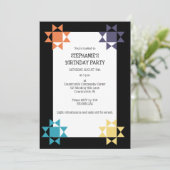 Amish Quilt Print Quilt Threading Custom Party Einladung (Stehend Vorderseite)