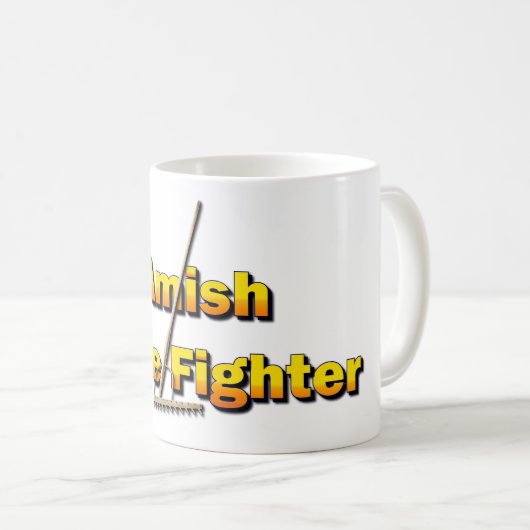 Amish Rake Fighting Champion Kaffeetasse (VorderseiteRechts)