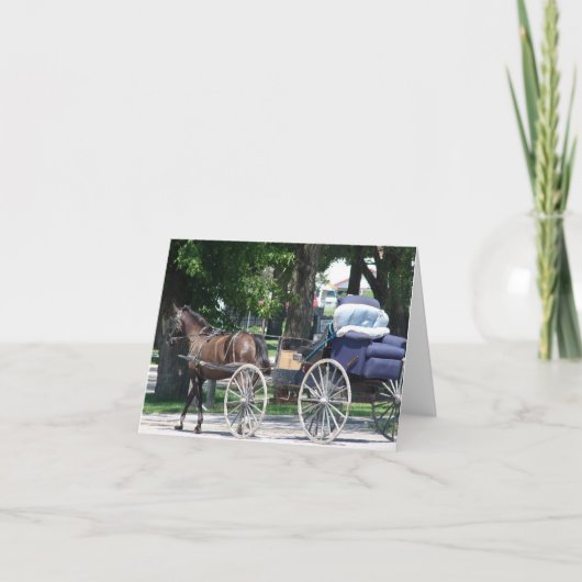 Amish Recliner Notecard Karte (Vorderseite)