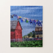 Amish Red Barn Puzzle (Vertikal)