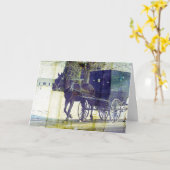 Amish-Reise Karte (Gelbe Blume)