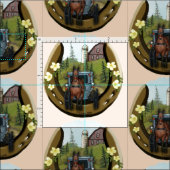 Amish Road Trip Horseshoe Stoff (Kachel)