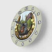 Amish Road Trip Horseshoe Uhr (Winkel)