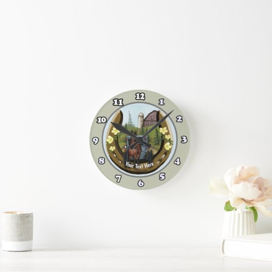 Amish Road Trip Horseshoe Uhr (Zuhause)