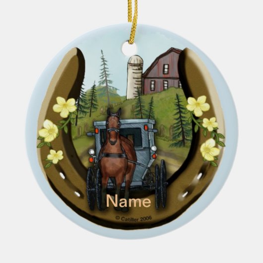 Amish Road Trip Ornament (Vorne)