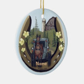 Amish Road Trip Schmuck Keramik Ornament (Rechts)