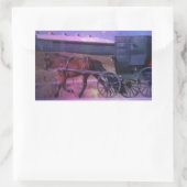 Amish Space Rechteckiger Aufkleber (Tasche)