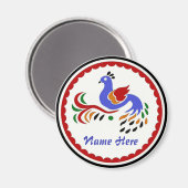 Amish Style Bird Drink Untersetzer Magnet (Vorderseite/Rückseite)