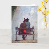 Amish Travel, Grunge Jedes Anlasses Karte (Gelbe Blume)