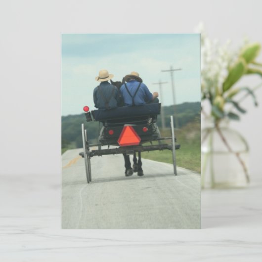 Amish Typ Einladung (Stehend Vorderseite)