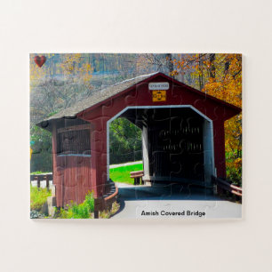 Amish überdachte Brücke Puzzle