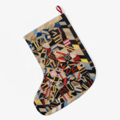 Amish-verrückte Quilt Großer Weihnachtsstrumpf (Rückseite (Hängend))