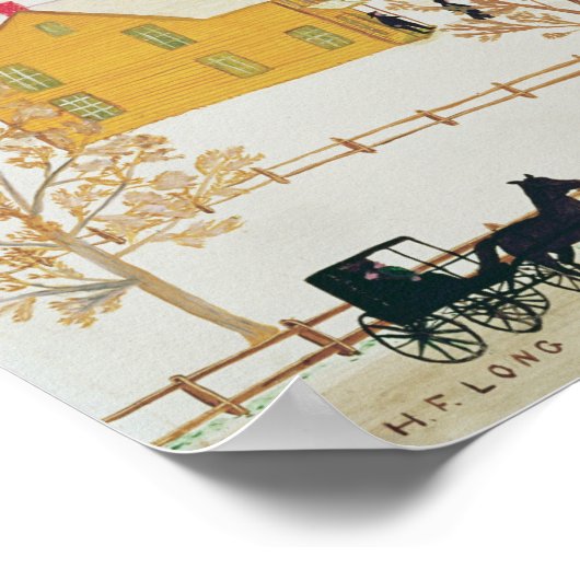 Amish Village Poster (Ecke)