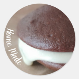Amish Whoopie Pie Chocolate Runder Aufkleber