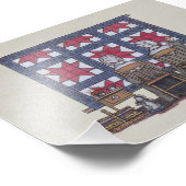 Amish Women Quilting Fotodruck (Ecke)