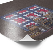 Amish Women Quilting Fotodruck (Ecke)