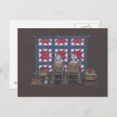 Amish Women Quilting Postkarte (Vorne/Hinten)
