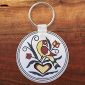 AmishHex-LoveBird Schlüsselanhänger (Vorderseite)