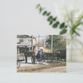 Amishman Parking Buggy Postkarte (Stehend Vorderseite)