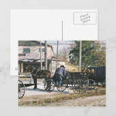 Amishman Parking Buggy Postkarte (Vorne/Hinten)