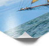 Amistad unter Segel Fotodruck (Ecke)