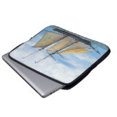 Amistad unter Segel Laptopschutzhülle (Vorne Knopf)