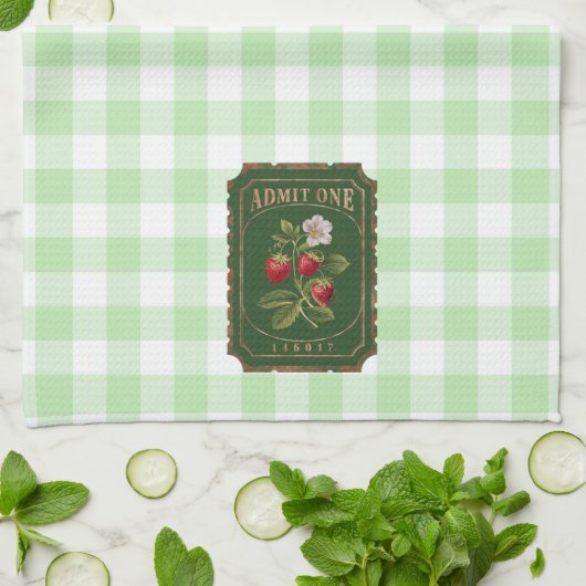 Amit one - Strawberry Geschirrtuch (Gefaltet)