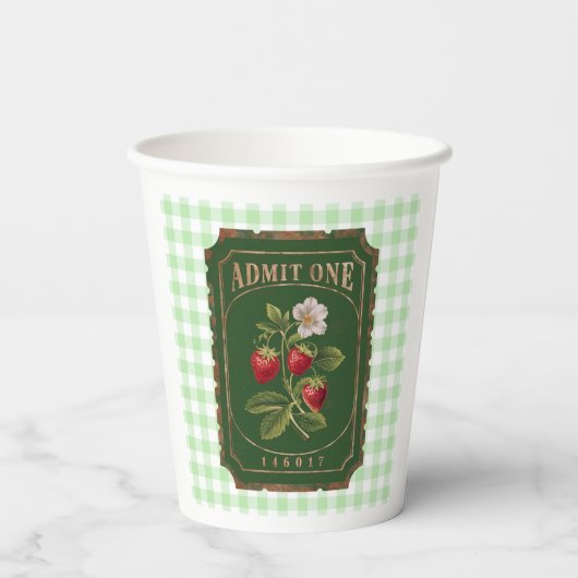 Amit one - Strawberry Pappbecher (Rückseite)