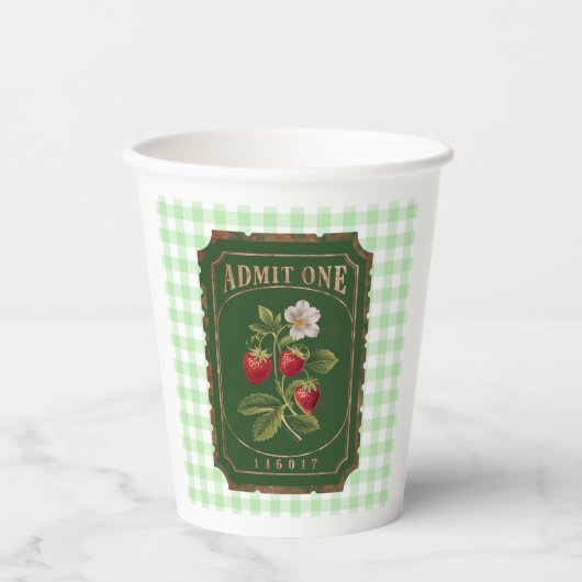 Amit one - Strawberry Pappbecher (Vorderseite)