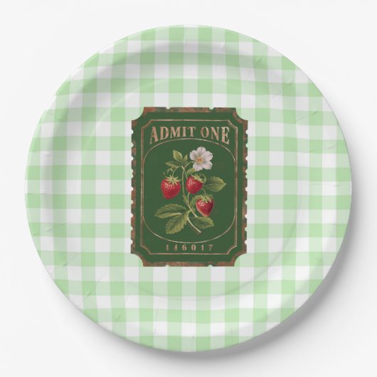 Amit one - Strawberry Pappteller (Vorderseite)